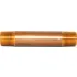 Red Brass Seamless Schedule 80 Pipe Nipples