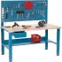 Global Industrial™ Adjustable Height Workbenches with Pegboard Panel
