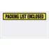 Packing List Enclosed Envelopes - Panel Face