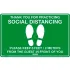 Social Distancing Floor Signs