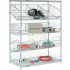 Adjustable Chrome Wire Bin Pick Rack & Truck