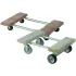 Steel Open Deck Dollies with Carpeted Deck Ends