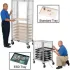 Nexel® Chrome Wire Tray Carts & Trucks