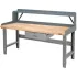 Global Industrial™ Adjustable Height Workbenches with Riser, Drawer & Backstops