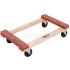 Hardwood Open Deck Dollies with Rubber Padded Deck Ends