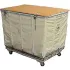 Canvas Shippable Hamper Trucks with Lockable Lid