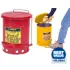 Justrite® Step On Oily Waste Cans