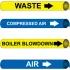 Precoiled And Strap-On Pipe Markers For 3/4"-1" Pipe Diameters