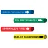 Precoiled & Strap-On Pipe Markers For 2-1/2" - 3-1/4" Dia.