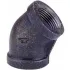 45 Degree Black Malleable Elbows