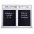 Outdoor Illuminated 2-3 Door Letter Boards