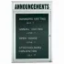 Indoor Non-Illuminated 1 Door Letter Boards