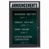Outdoor Non-Illuminated 1 Door Letter Boards