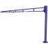Light Duty Free Standing Jib Cranes 50 Lb to 250Lb Capacity