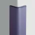 Pawling Surface Mounted Bullnose Corner Guards With 3" Wings & Aluminum Retainers