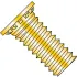 Self Clinching Stud Full Thread Hardened Steel Heat Zinc And Bake