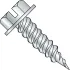 Hex Washer F/T Self Piercing Scr 5/16 Across Flats Zinc Needle Pt
