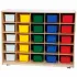 Mobile Cubby Storage with Bins