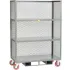 3 Side Forkliftable Steel Mesh Panel Shelf Trucks