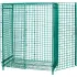 Quantum® Storage Systems Green Epoxy Wire Shelving Security Unit