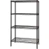 Quantum® Black & Gray Epoxy Wire Shelving Units