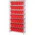 Quantum Storage Systems Chrome Wire Shelving with Store-Max Shelf Bins