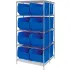 Quantum® Storage Systems Chrome Wire Shelving with RackBin Containers