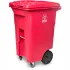 Plastic Rollout Medical Waste Cans