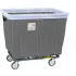 Antimicrobial Vinyl Bulk Basket Trucks with Bumpers