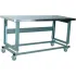 Stackbin Mobile Electric Adjustable Height Stainless Steel Top Workbenches