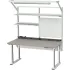 Treston Electric Height Adjustable Workbenches With Power, Shelf, & Mounting Arms