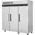 3 Section Reach In Refrigerators