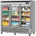 3 Section Glass Door Refrigerators