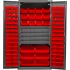 Heavy Duty Configurable Bin Cabinet with Drawers and Solid Doors