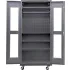 Heavy Duty Steel Configurable Mobile Wardrobe Clear View Cabinets