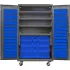Global Industrial Configurable Mobile Bin Cabinets with Electronic Lock