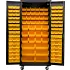 Global Industrial Configurable Mobile Bin Cabinets with Power & Electronic Lock