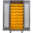 Heavy Duty Configurable Ventilated Mobile Bin Cabinets with Power