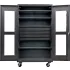 Heavy Duty Steel Configurable Clear View Mobile Cabinets with Drawers