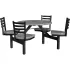 Fiberglass Picnic Tables with Swivel Seats
