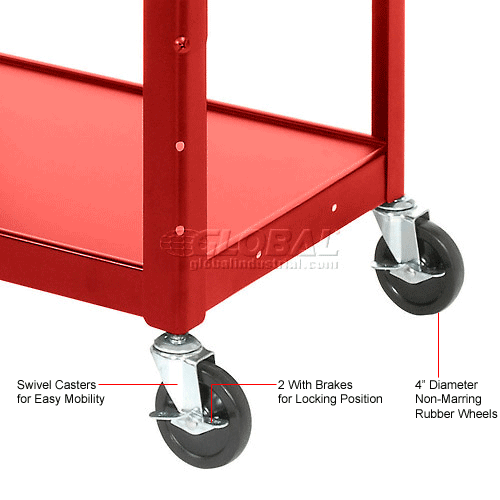 Audio Visual Carts Audio Visual Carts Red Steel Audio Visual