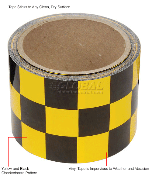 Checkerboard Hazard Tape
																			