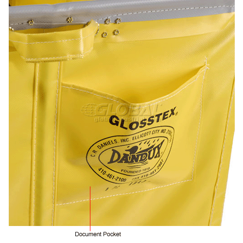 Dandux Vinyl Basket Bulk Truck 400720G163S 16 Bushel Yellow