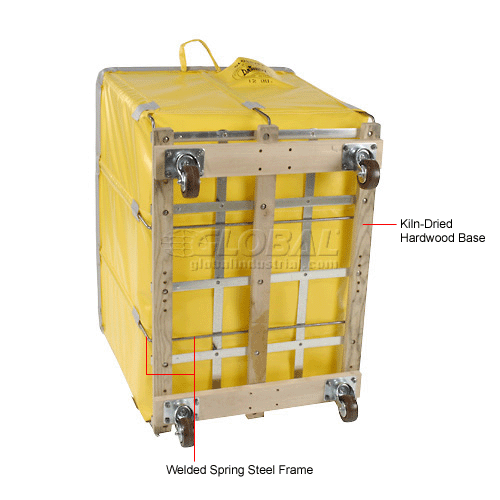 Dandux Vinyl Basket Bulk Truck 400720G123S 12 Bushel Yellow