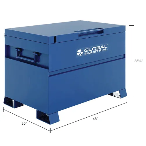 Global Industrial™ Jobsite Chest, 28 Cu. Ft., Steel, Blue