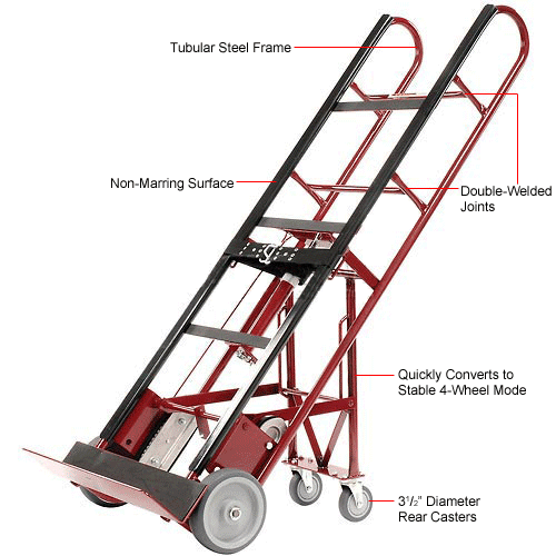 Professional 2 Wheels Appliance Hand Truck Dolly Cart Moving Mobile Lift 