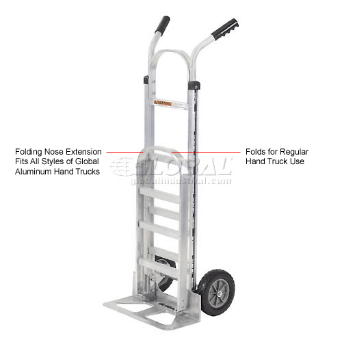 Folding Nose Extension for Global Industrial™ Aluminum Hand Trucks