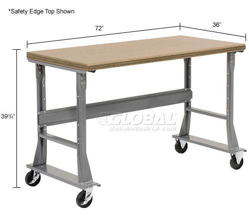 Fixed Height Shop Top Mobile Workbench