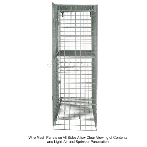 Lockers Ventilated Wire Mesh Security Cage Ventilated Locker 72