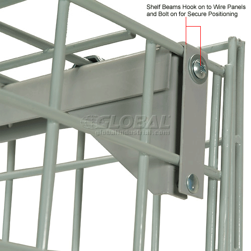 Lockers Ventilated Wire Mesh Security Cage Ventilated Locker 72 x 36 x 72 184105